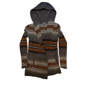 Toad & Co Sweater M Gray Brown Heartfelt Hoodie Cardigan Merino Wool ($220)